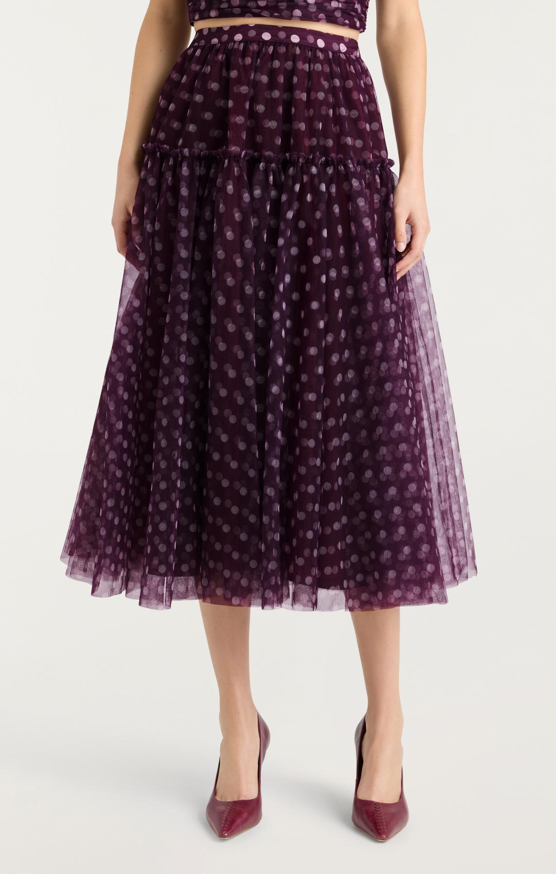 Camille Polka Dot Selly Skirt