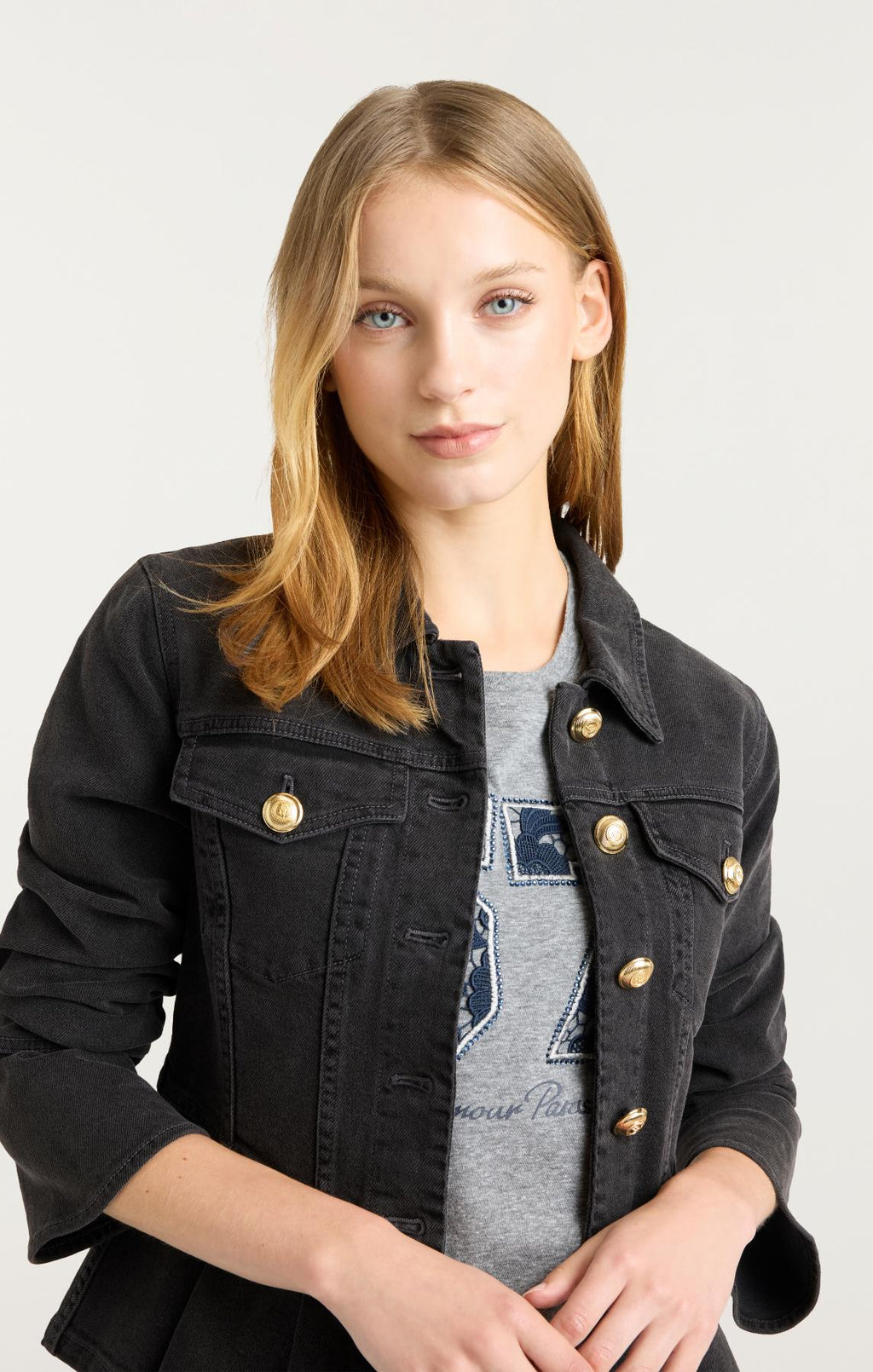 Dahlia Scrunched Seraphine Jean Jacket