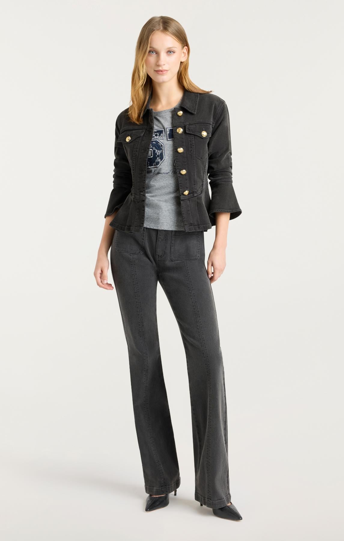 Dahlia Denim Scrunched Seraphine Jacket