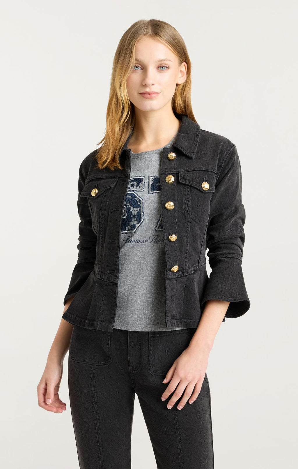 Dahlia Scrunched Seraphine Jean Jacket