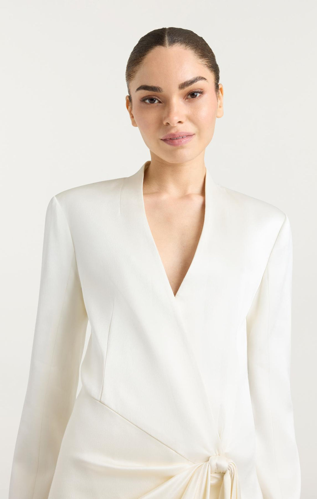Cinq Sept Irma Twist Mini Dress - Ivory - 0 Cinq Sept Irma Twist Mini Dress - Ivory - 0