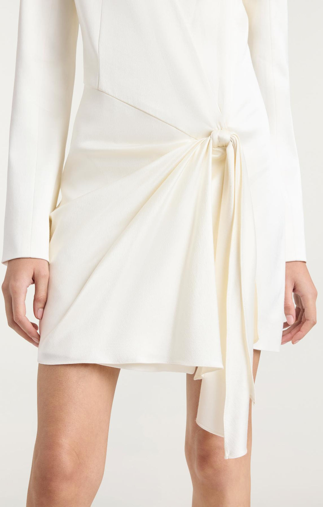 Cinq Sept Irma Twist Mini Dress - Ivory - 0 Cinq Sept Irma Twist Mini Dress - Ivory - 0