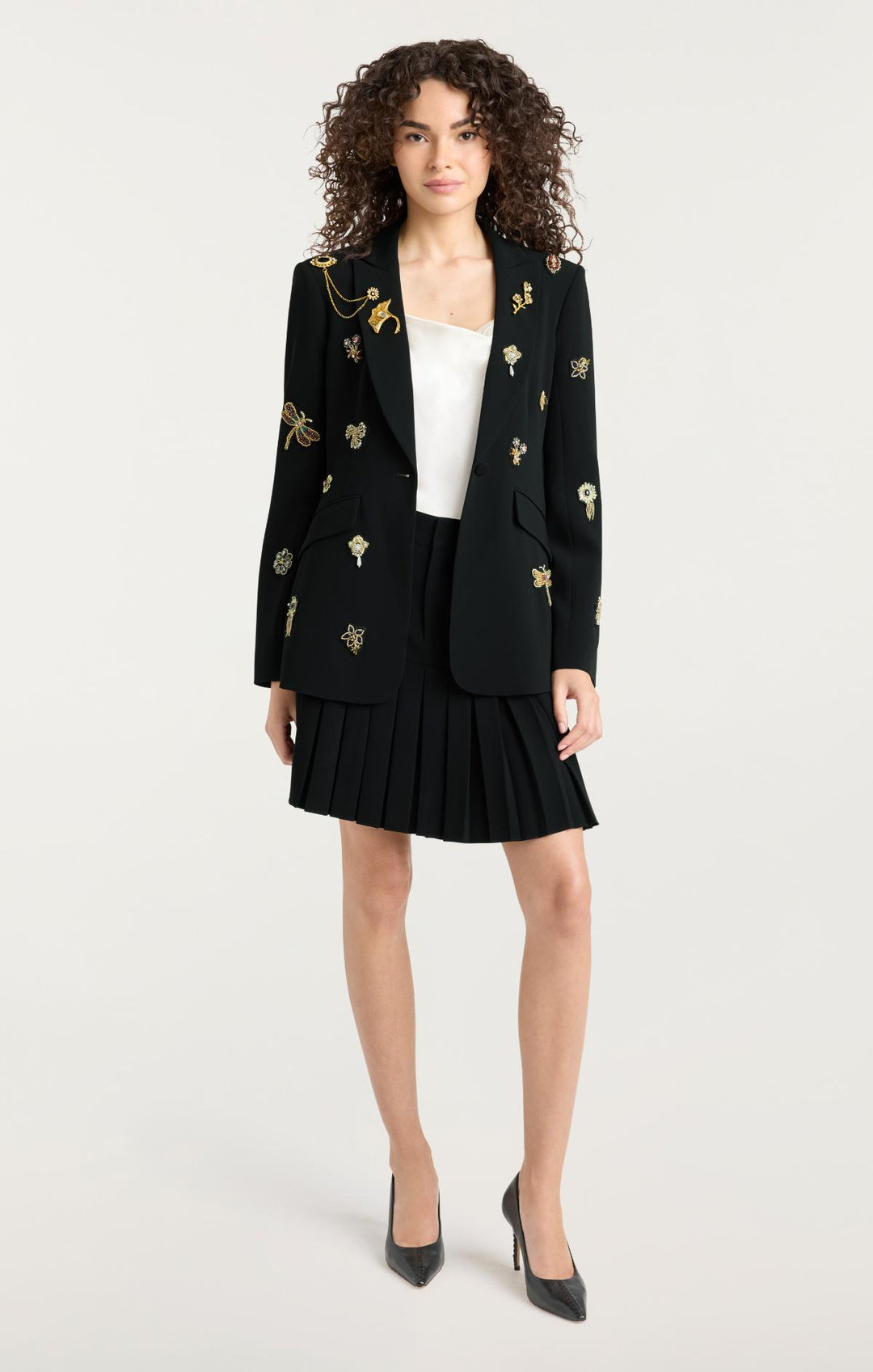Gold Brooches Mini Bane Skirt – Cinq à Sept