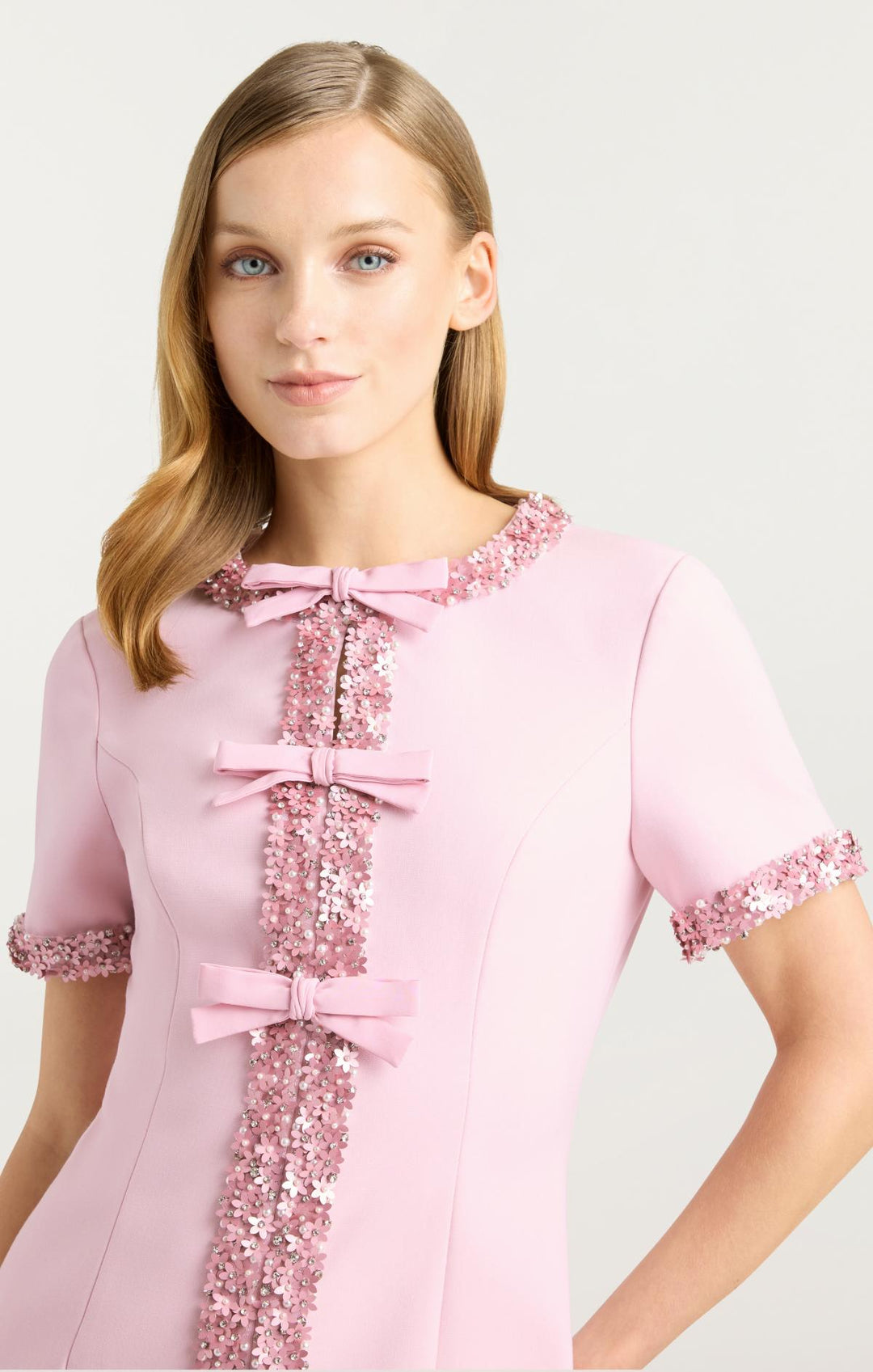 cinq a sept pink dress Alana in Sand Multi The brand Cinq A Sept Yuki Draped