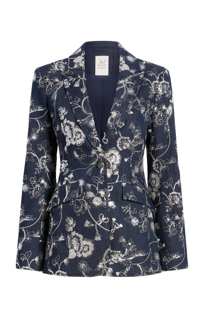 Garden Embroidered Cheyenne Jean Blazer