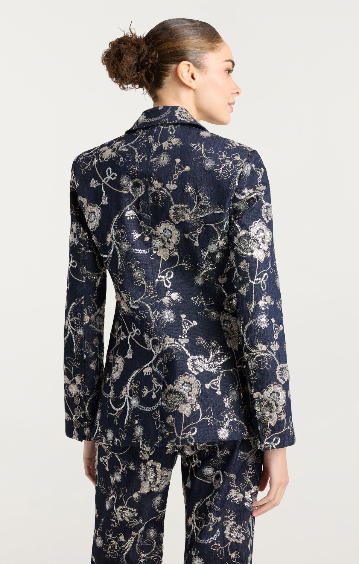 Garden Embroidered Cheyenne Jean Blazer