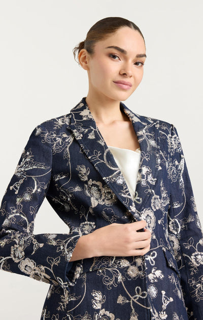 Garden Embroidered Cheyenne Jean Blazer