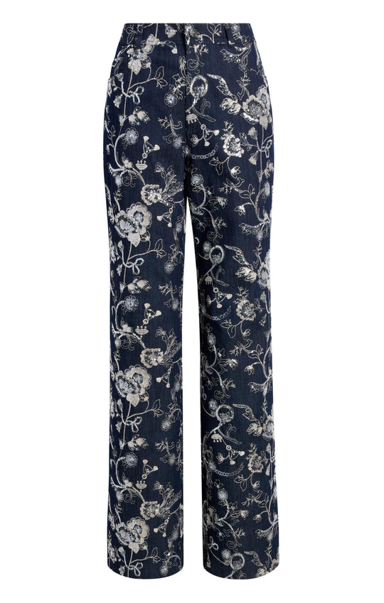 Garden Embroidered Nolita Jeans