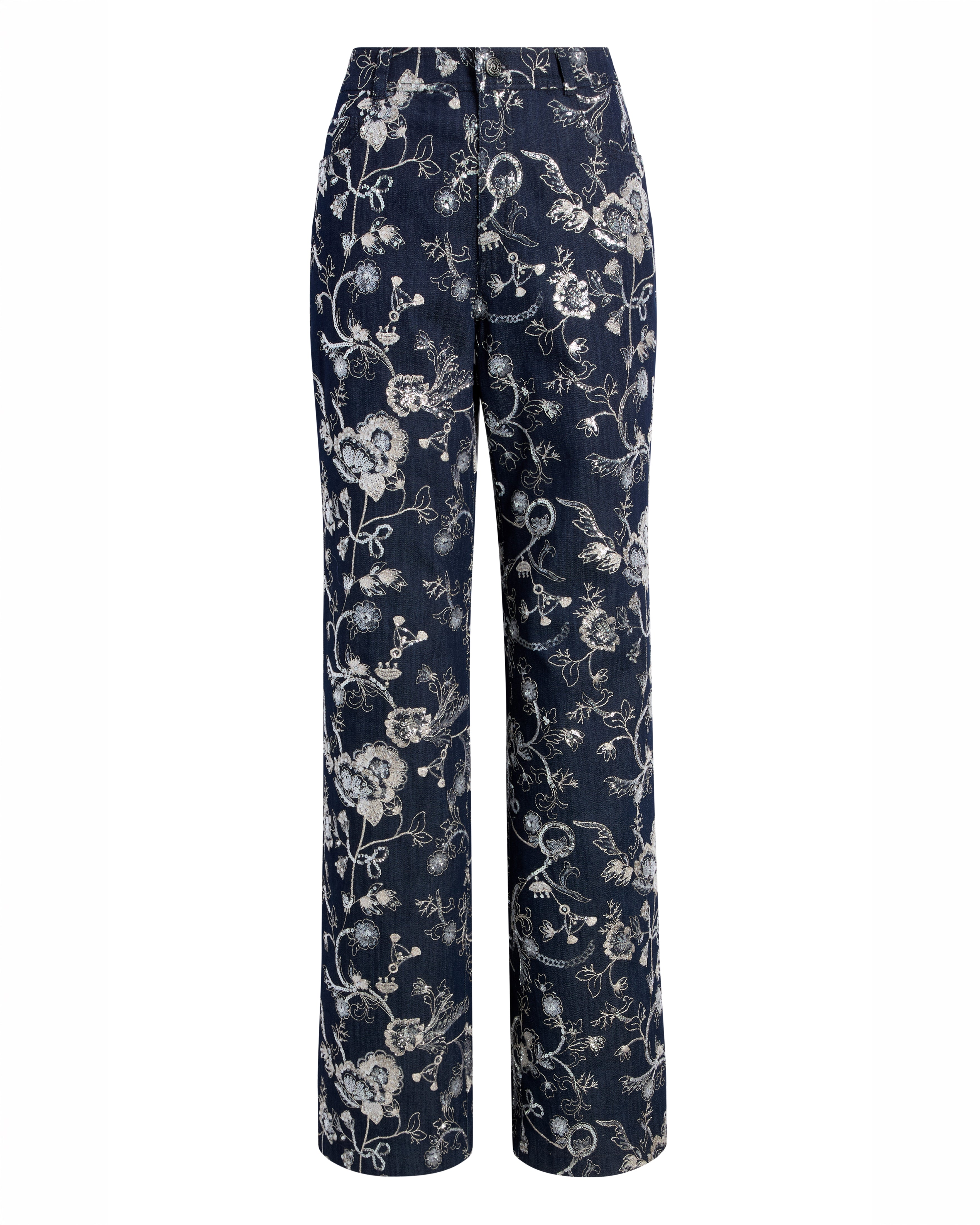 Garden Embroidered Nolita Jeans