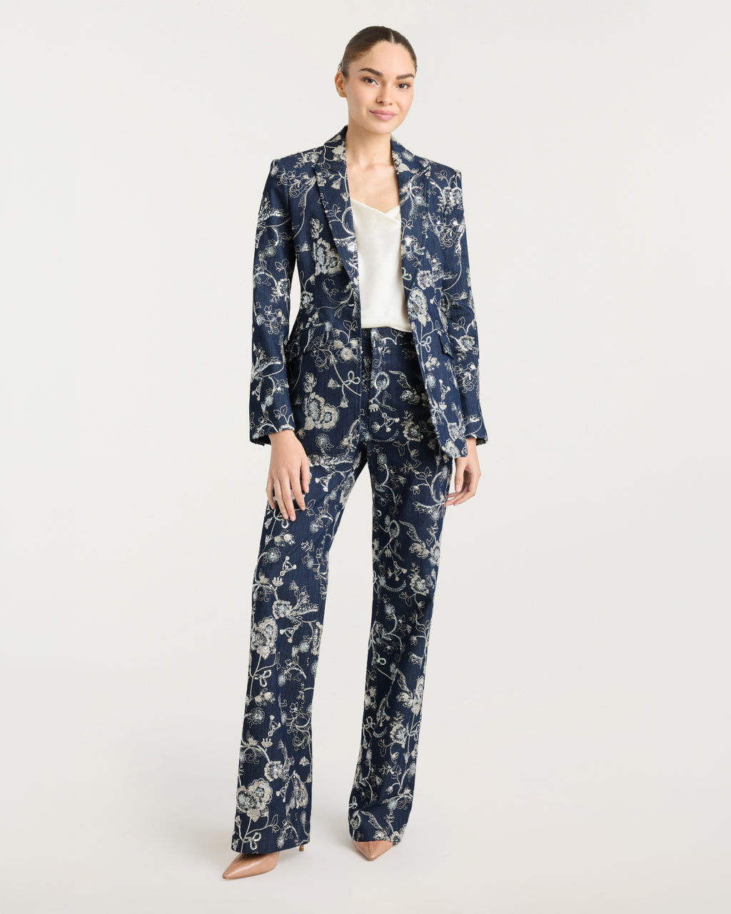 Garden Embroidered Nolita Jeans