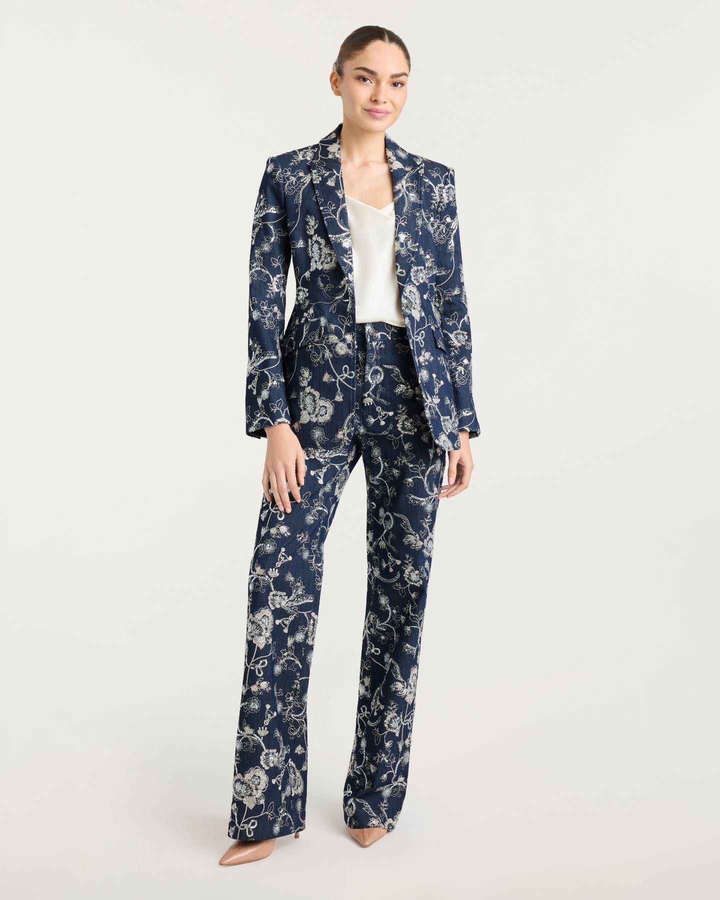 Garden Embroidered Nolita Jeans
