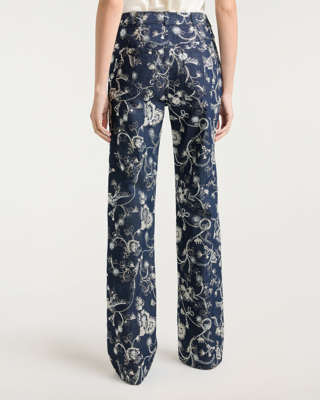 Garden Embroidered Nolita Jeans
