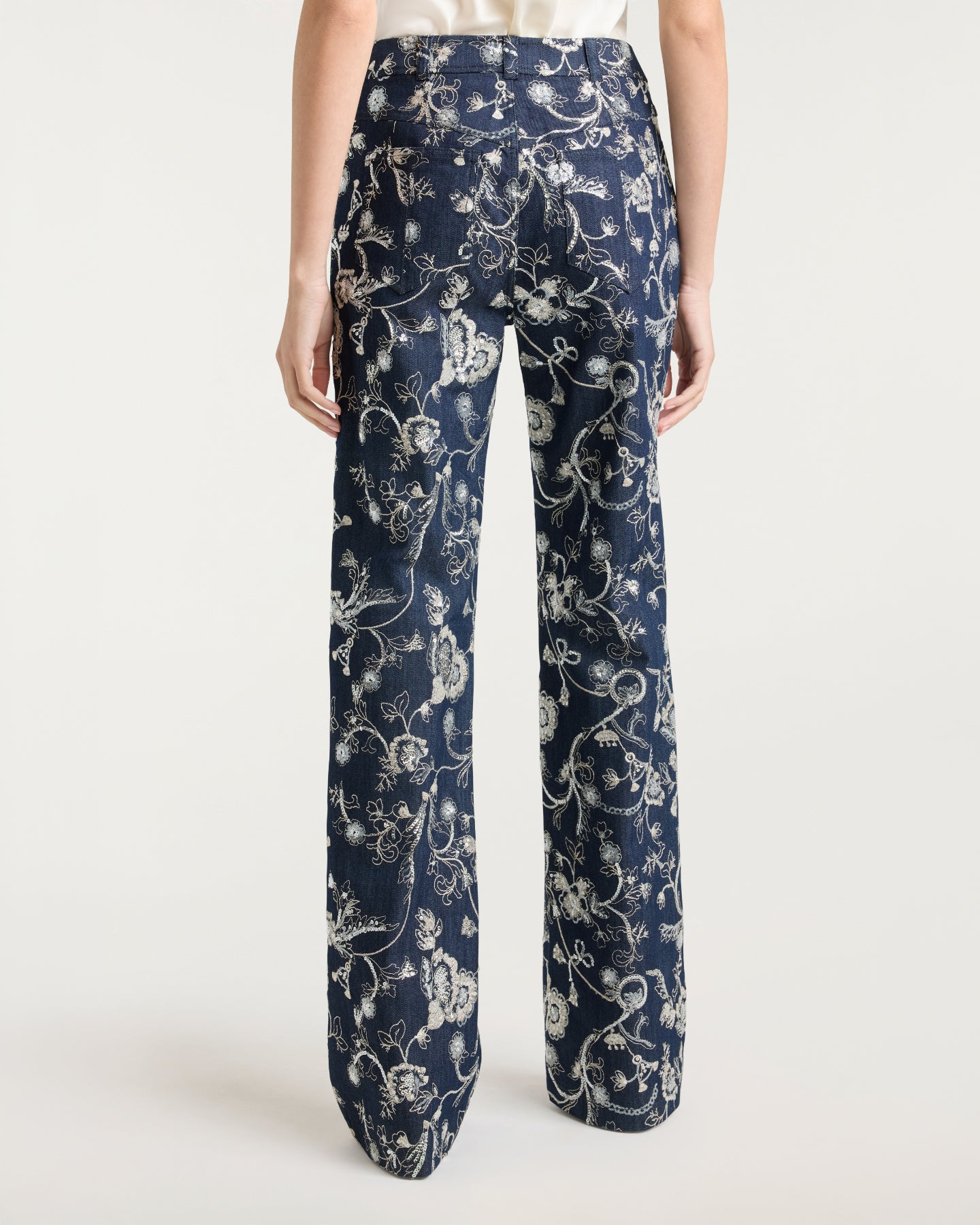 Garden Embroidered Nolita Jeans