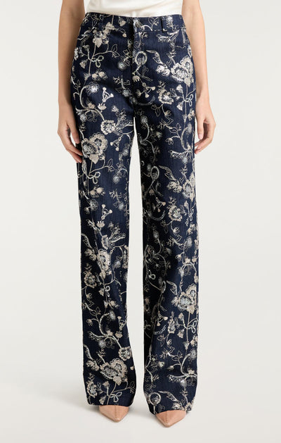 Garden Embroidered Nolita Jeans