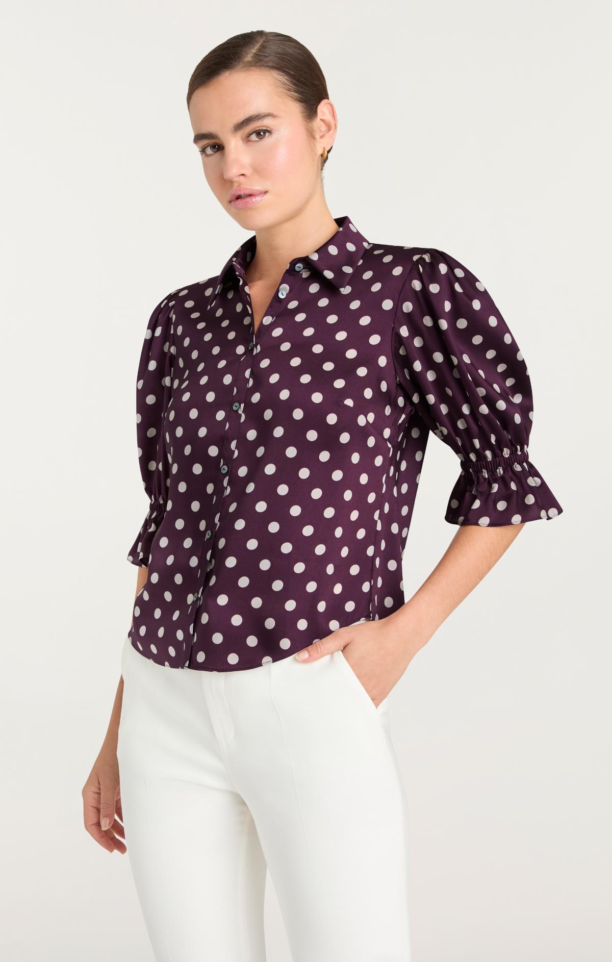 Camille Polka Dot Fiona Top