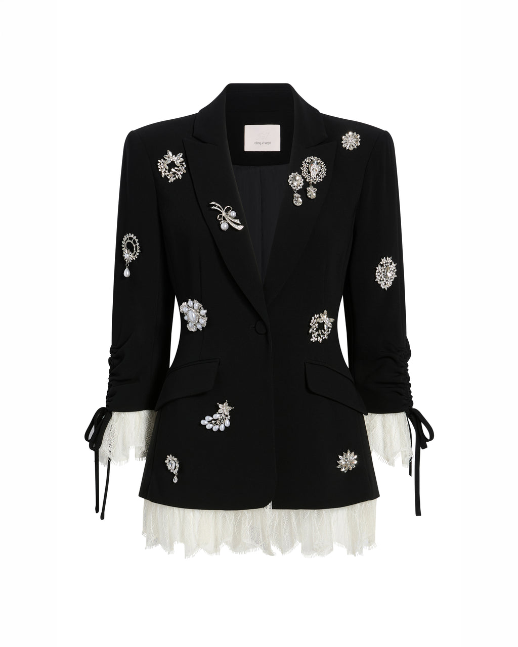 Crystal Brooch Roxie Blazer