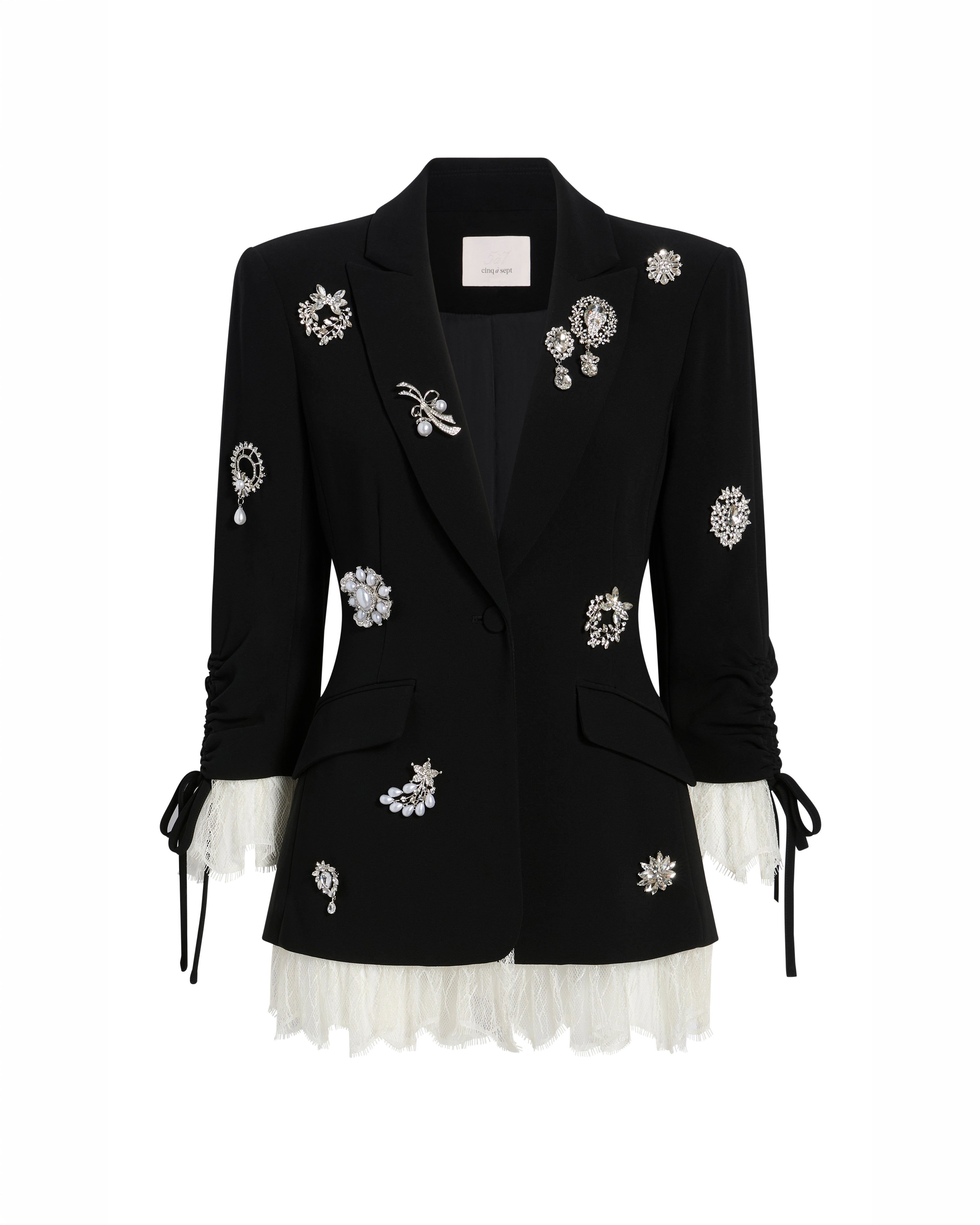 Crystal Brooch Roxie Blazer