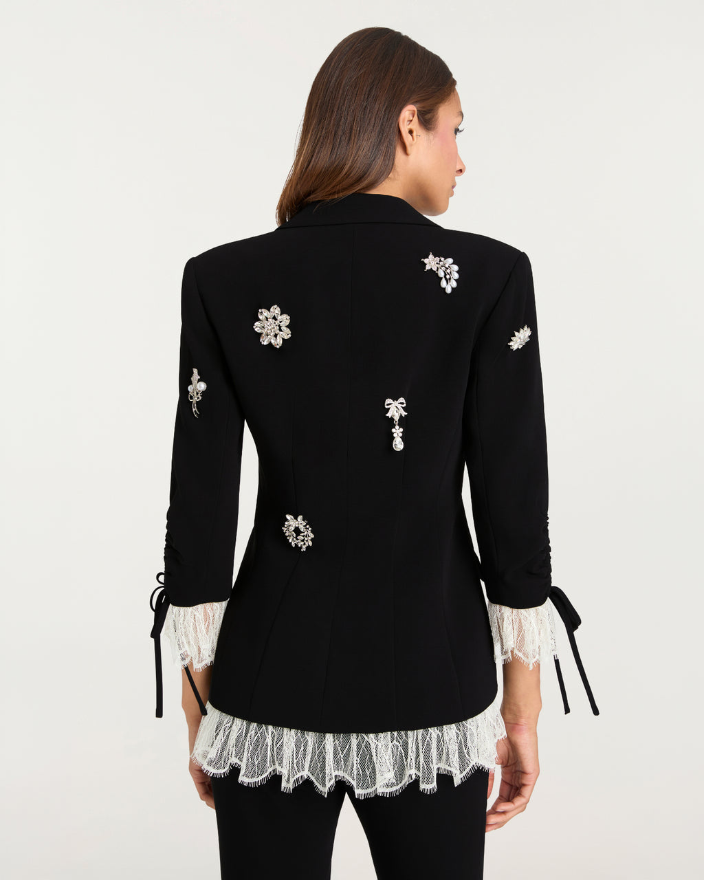 Crystal Brooch Roxie Blazer