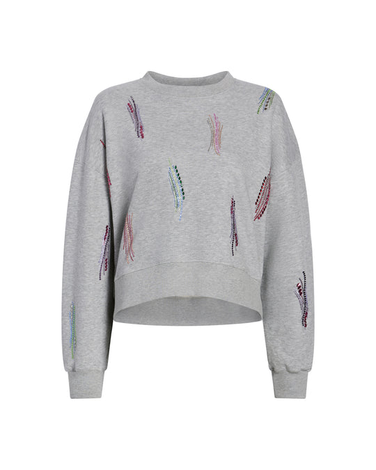 Paillette Whirl Brandy Pullover