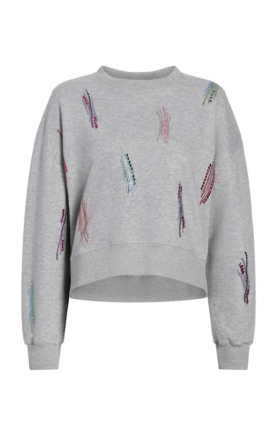 Paillette Whirl Brandy Pullover