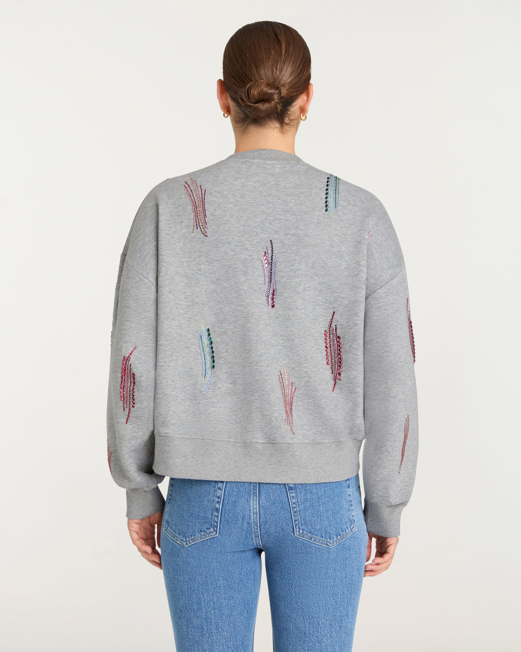 Paillette Whirl Brandy Pullover