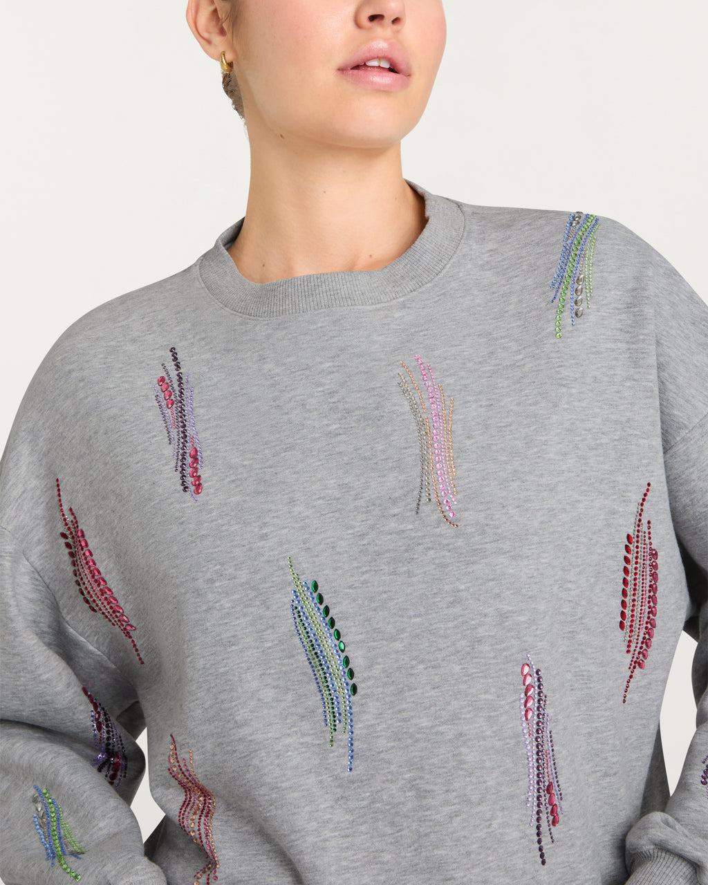 Paillette Whirl Brandy Pullover