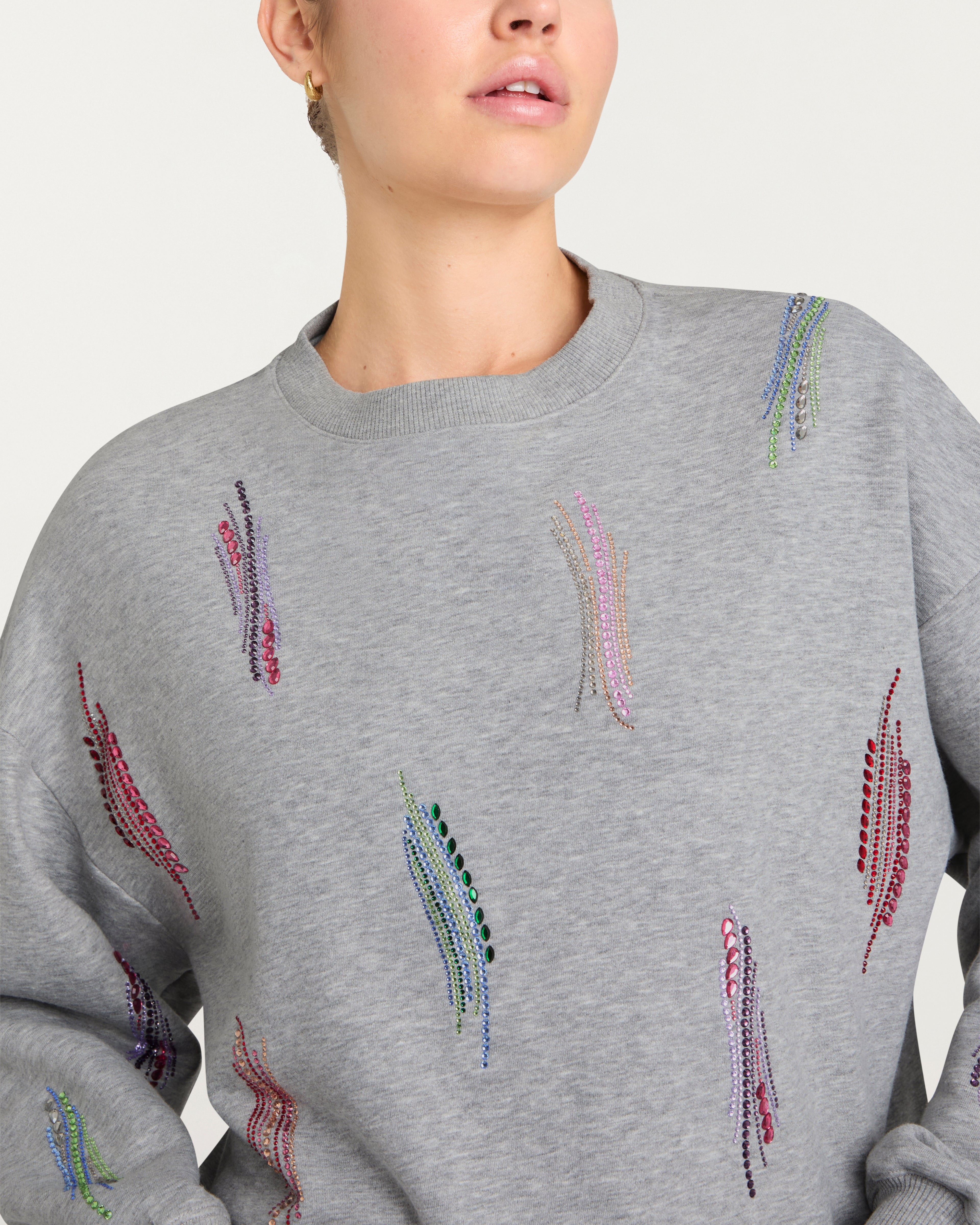 Paillette Whirl Brandy Pullover