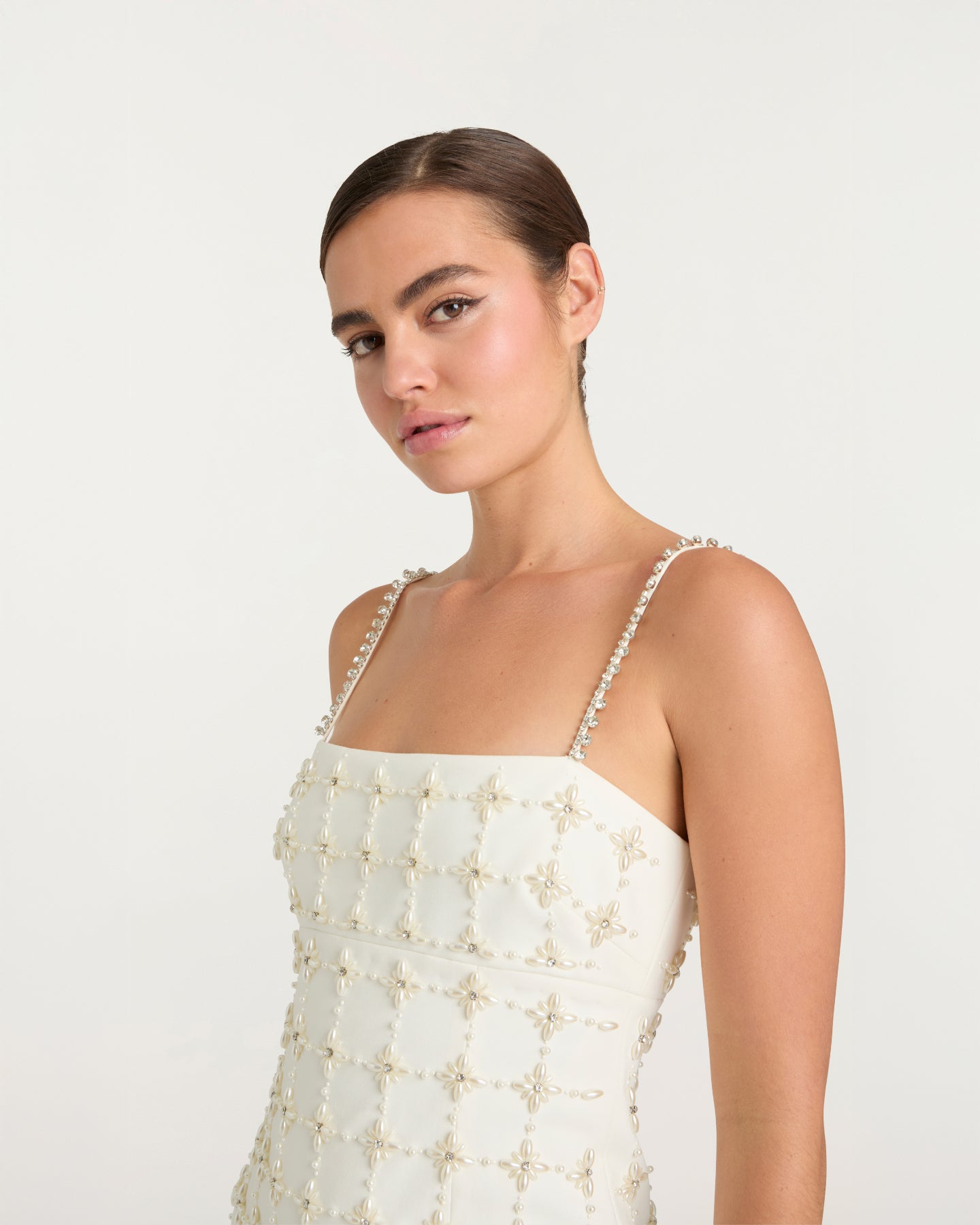 Pearl Crystal Iris Satine Dress