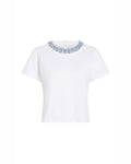 Rhinestone Border Shrunken Tee