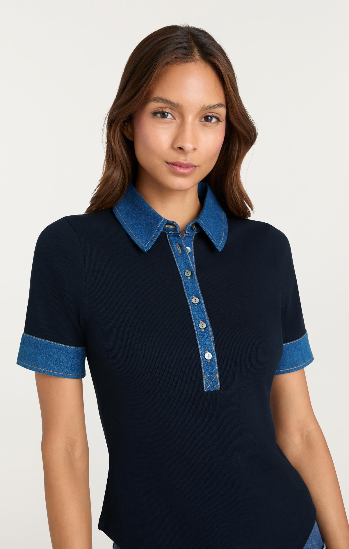 Jean Combo Short Sleeve Jaden Top – Cinq à Sept