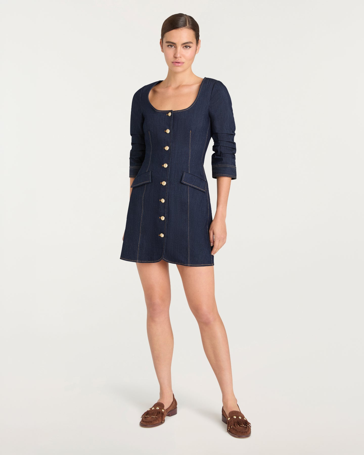 Cinq à Sept Caidin Denim Minidress - Indigo