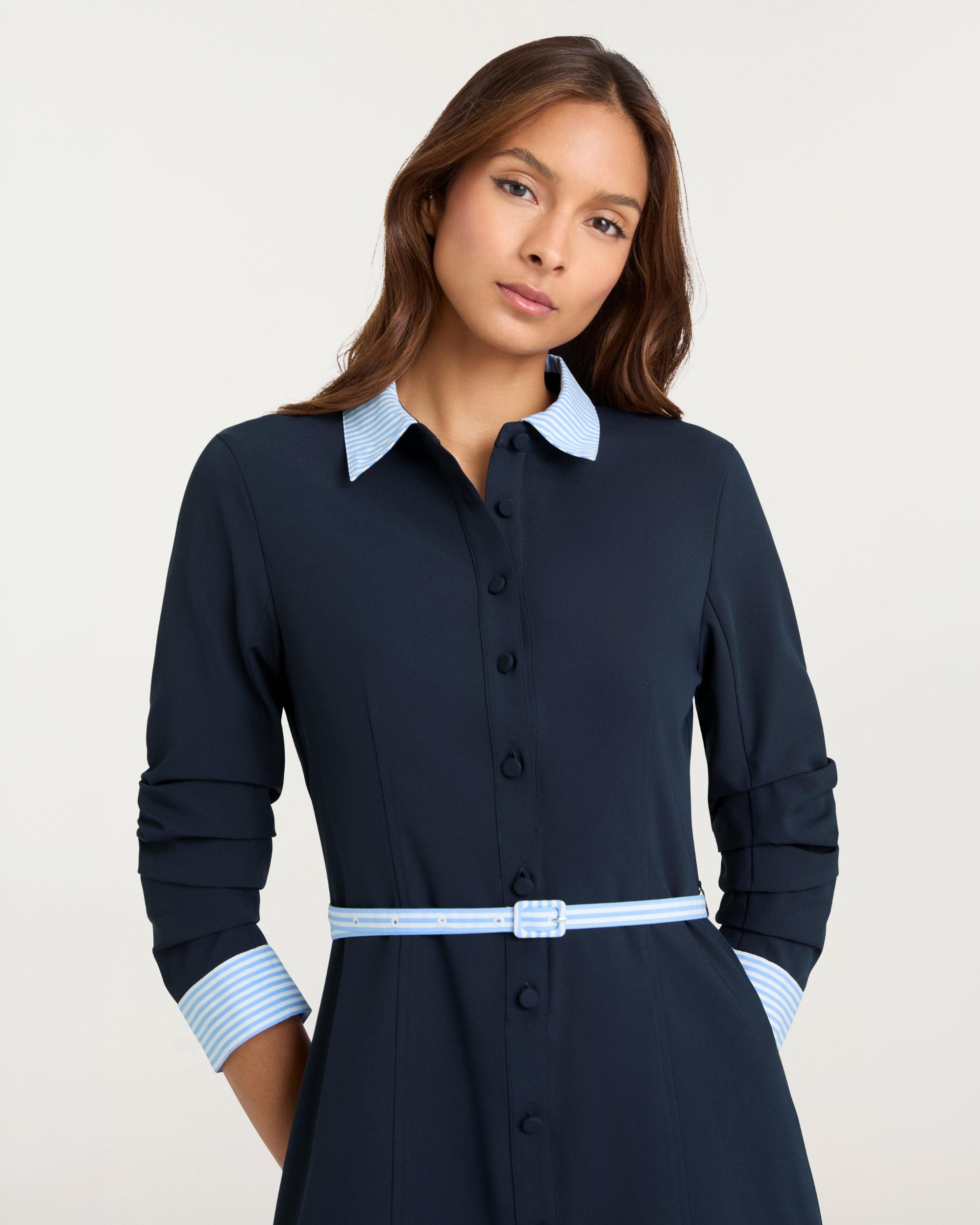 Stripe Shirting Lucilla Dress
