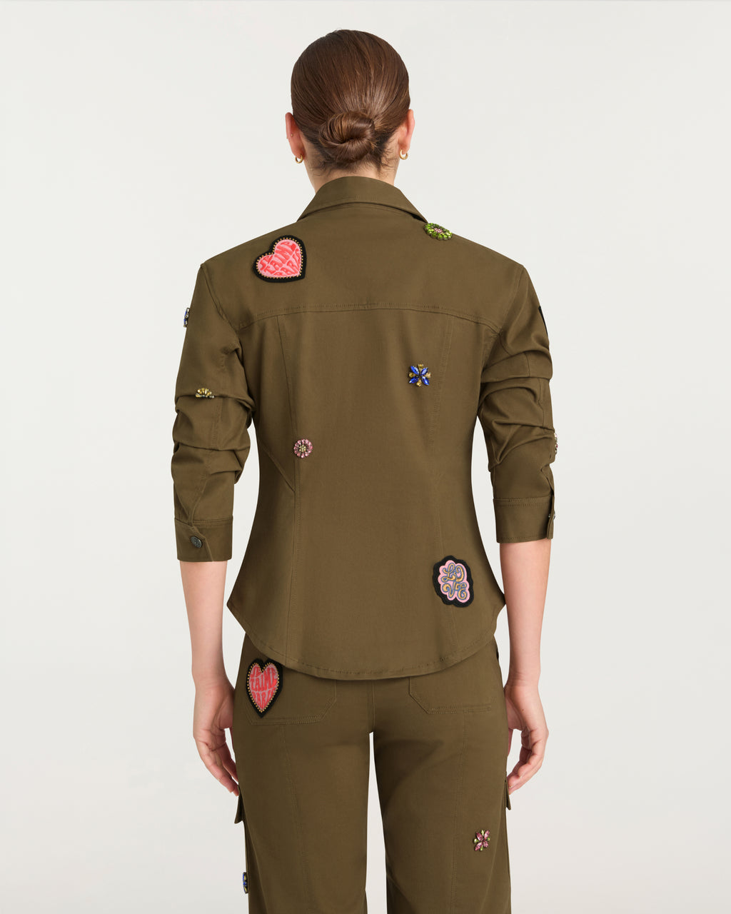 Retro Love Patches Scrunched Canyon Jacket