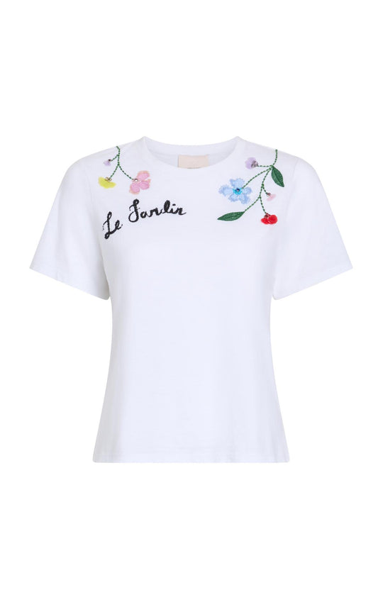3D Floral Vine Shrunken Tee