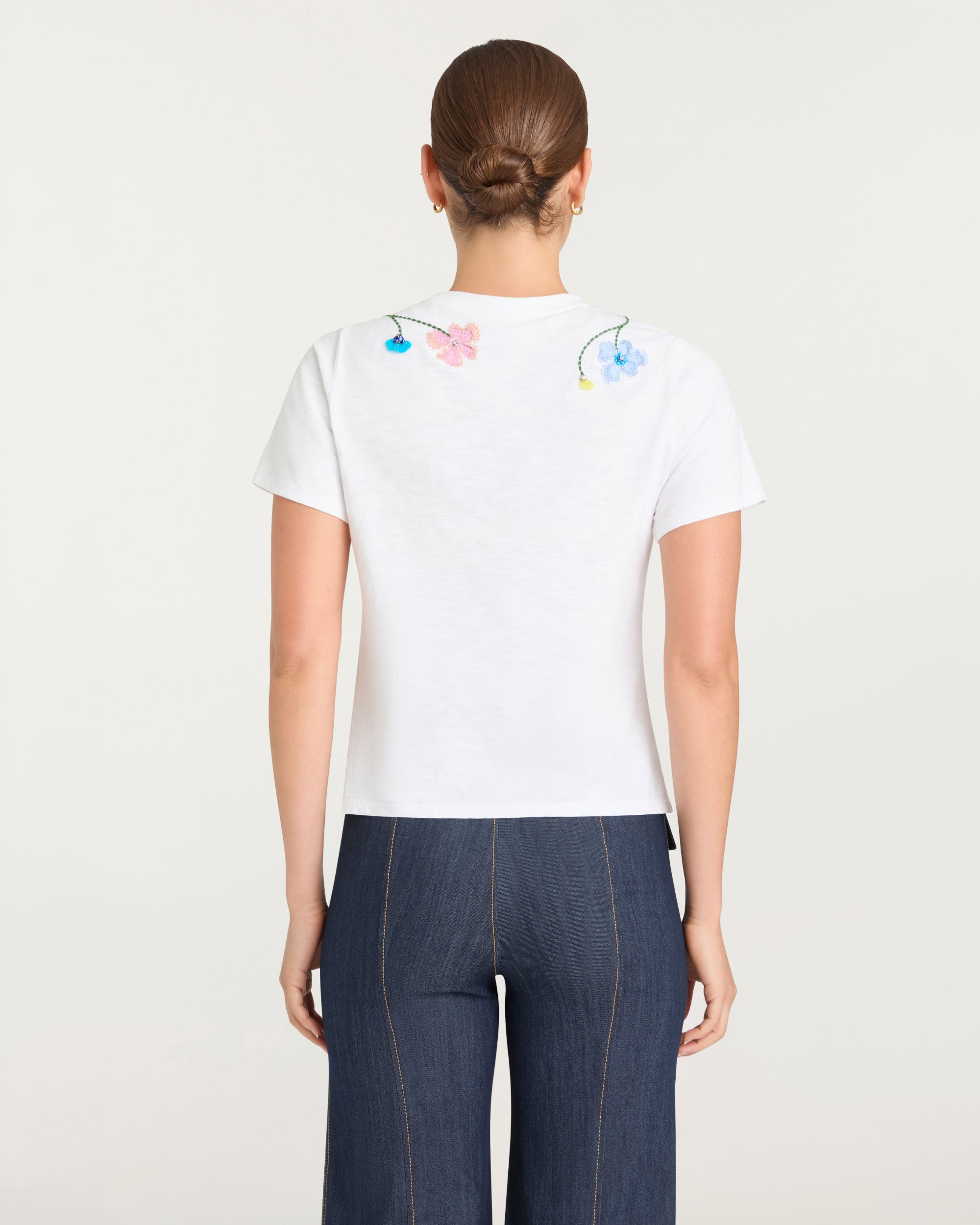 3D Floral Vine Shrunken Tee
