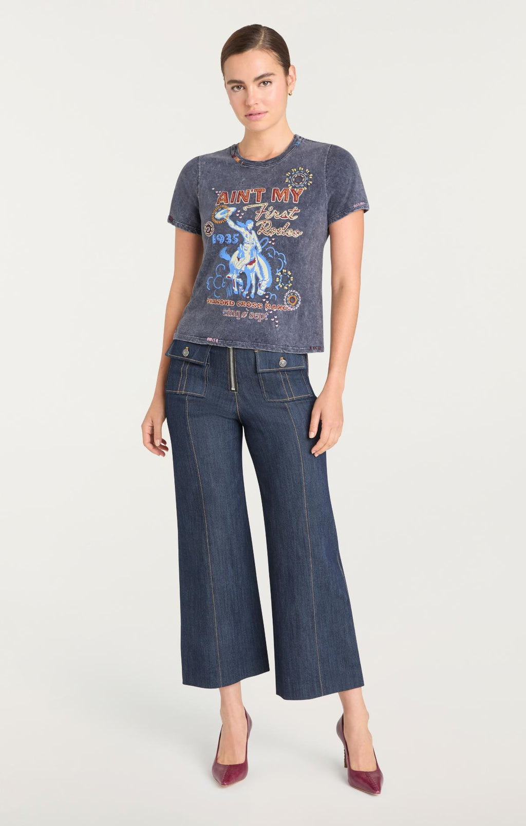 Bespoke Aint My First Rodeo Shrunken Tee