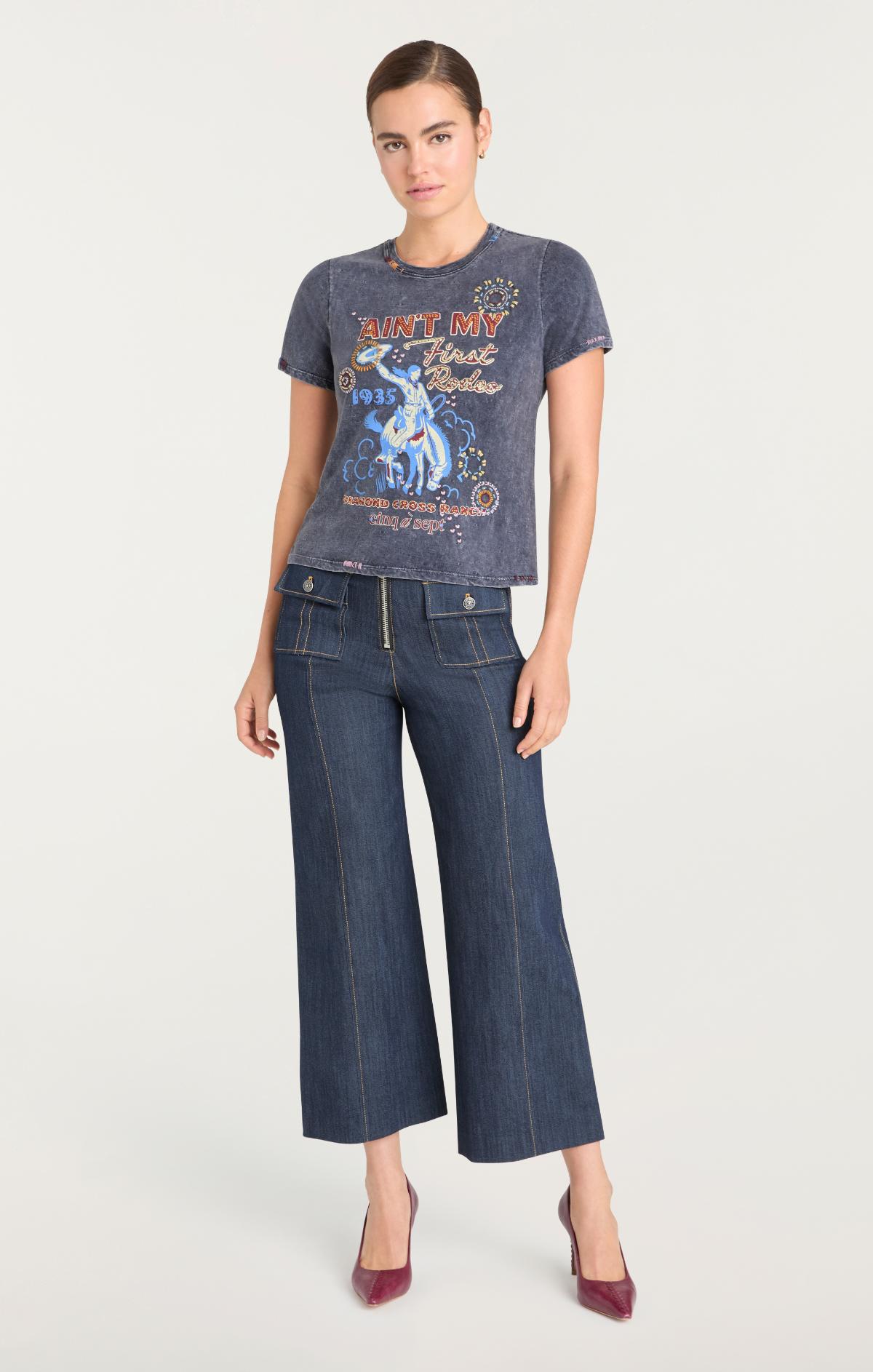 Bespoke Aint My First Rodeo Shrunken Tee