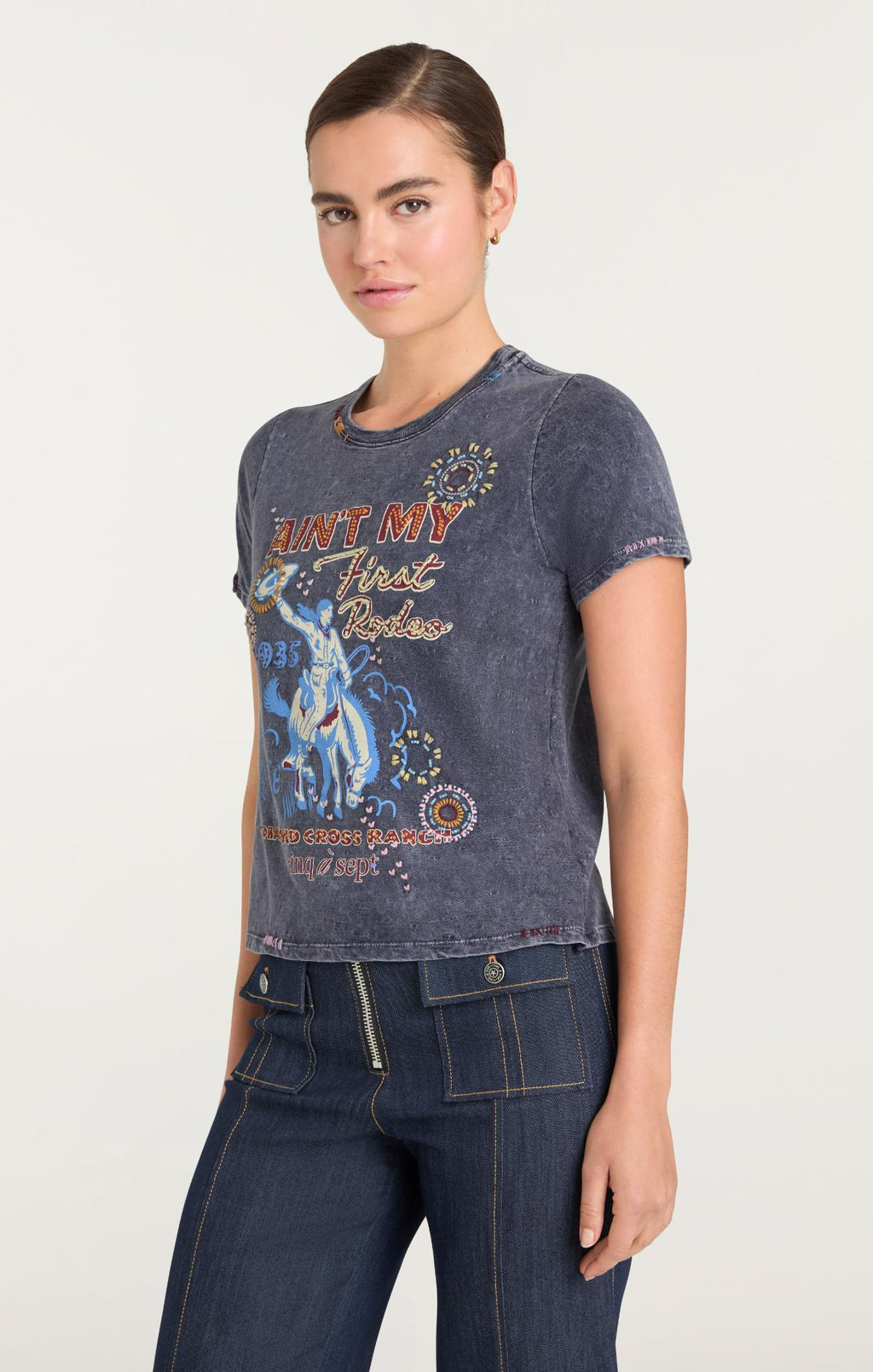 Bespoke Aint My First Rodeo Shrunken Tee