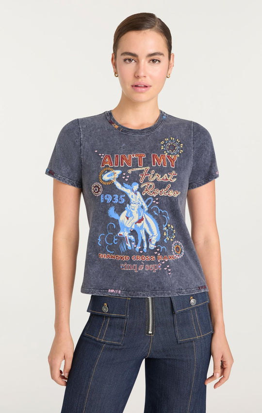 Bespoke Aint My First Rodeo Shrunken Tee