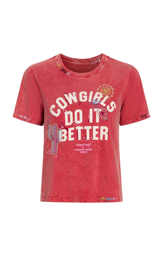 Bespoke Cowgirls Do It Better Shrunken Tee