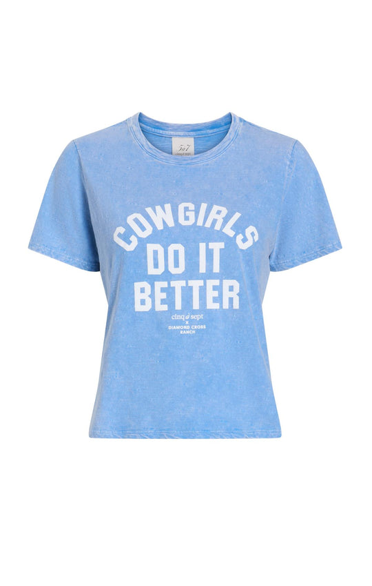 Garment Dyed Cowgirls Do It Better Shrunken Tee