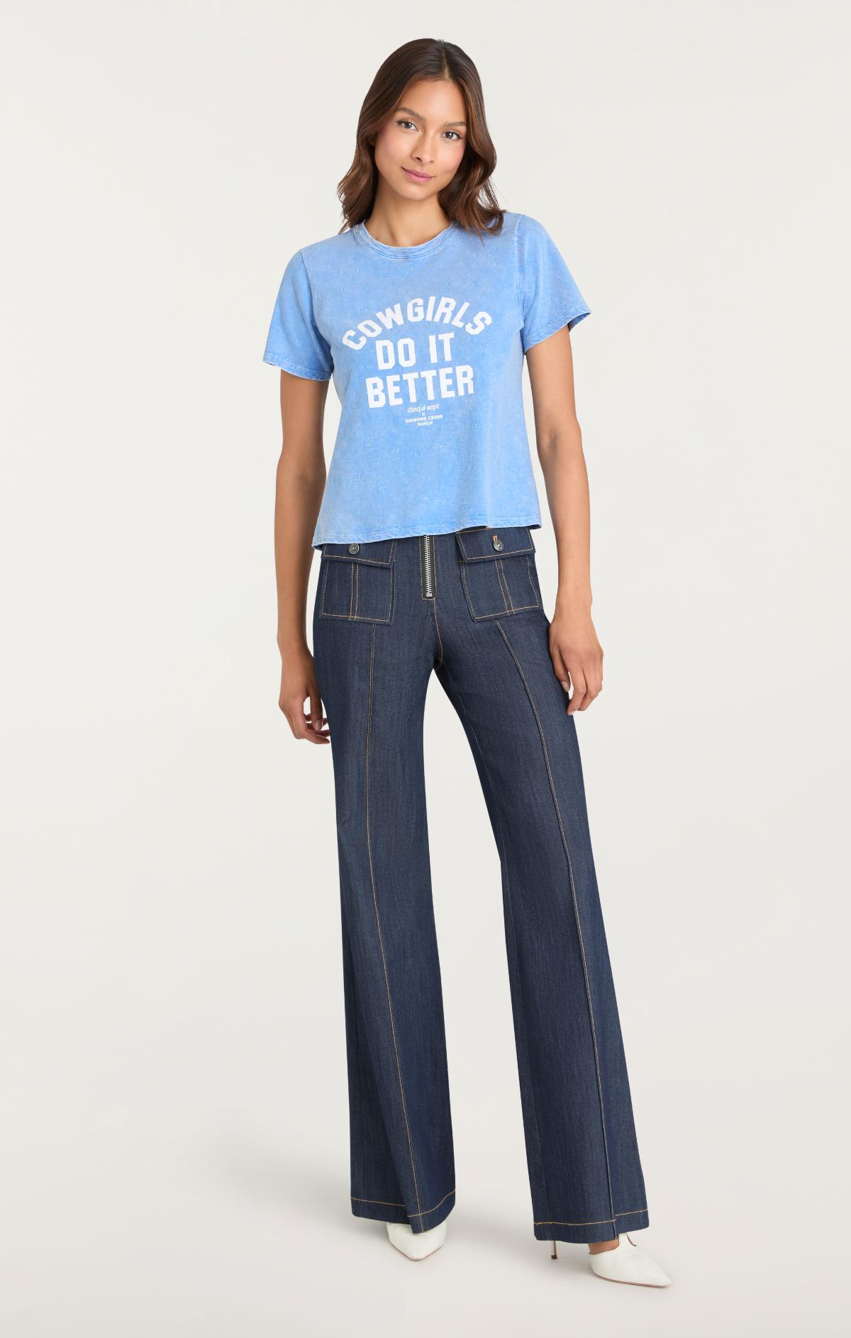 Garment Dyed Cowgirls Do It Better Shrunken Tee
