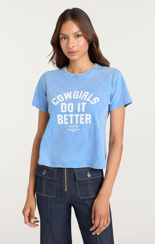 Garment Dyed Cowgirls Do It Better Shrunken Tee