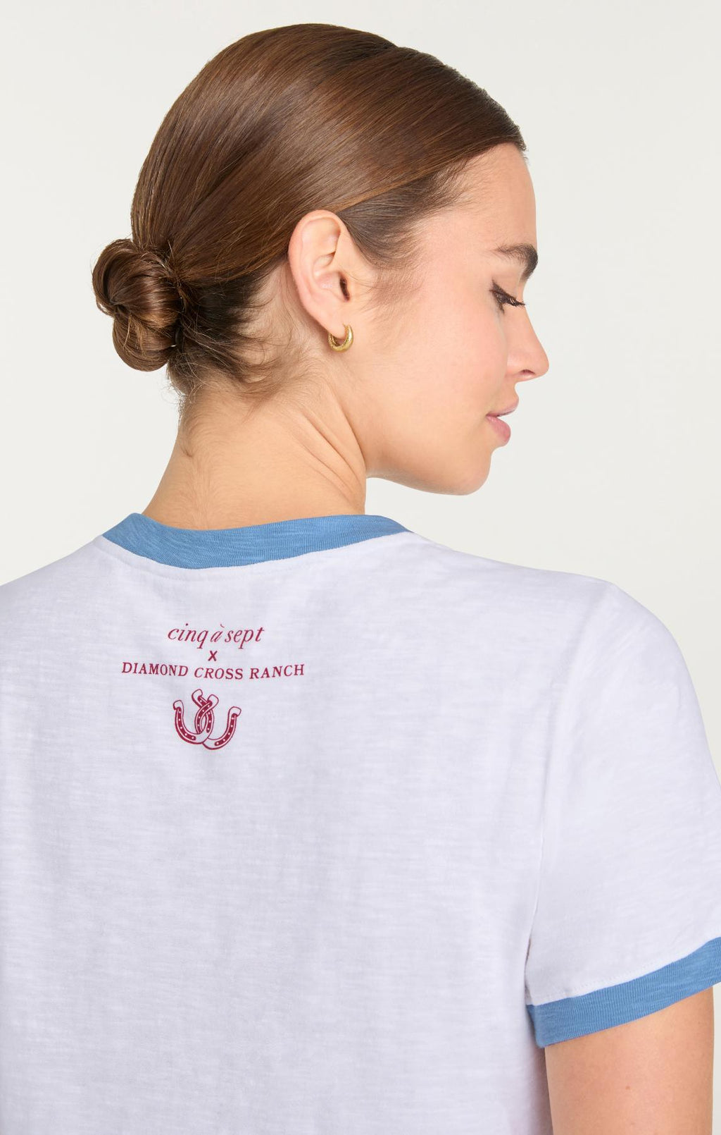 Diamond Cross Ranch X 5a7 Shrunken Ringer Tee