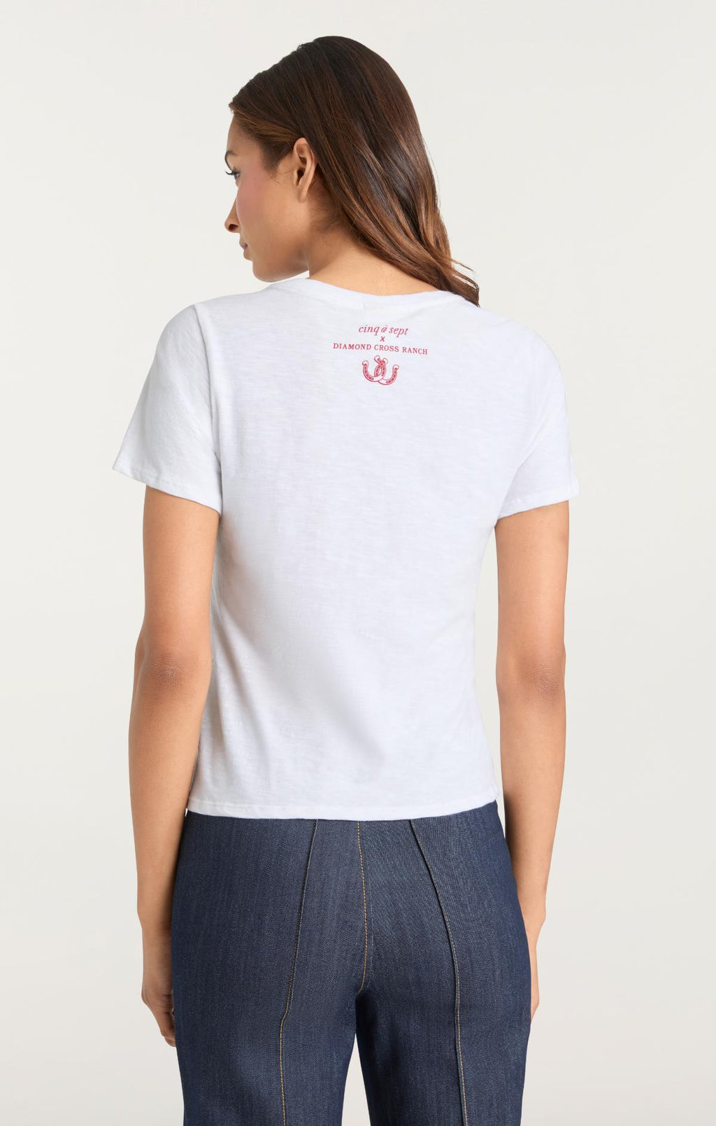 Jadore Cowboys Diamond Cross Ranch Shrunken Tee