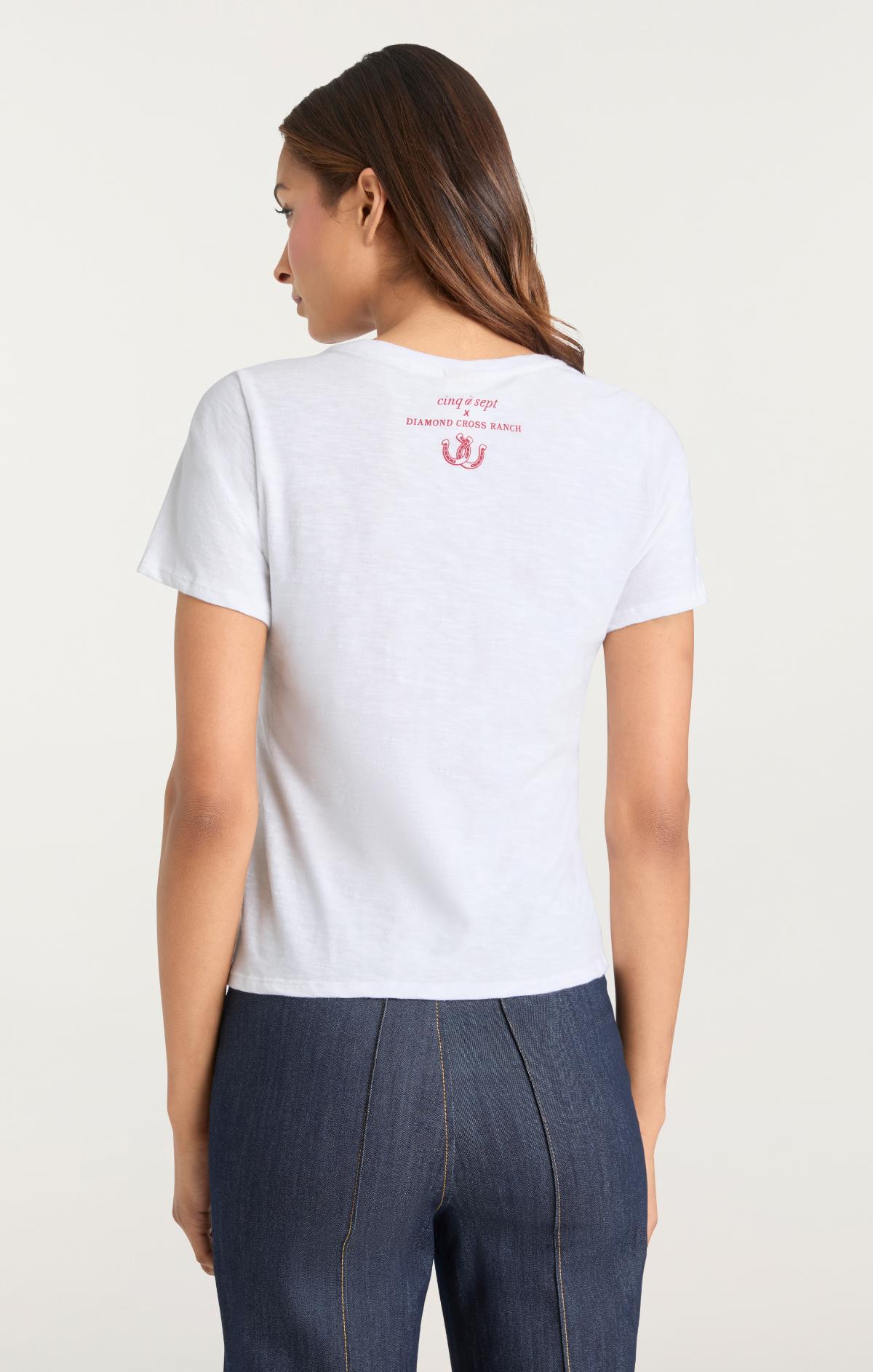 Jadore Cowboys Diamond Cross Ranch Shrunken Tee