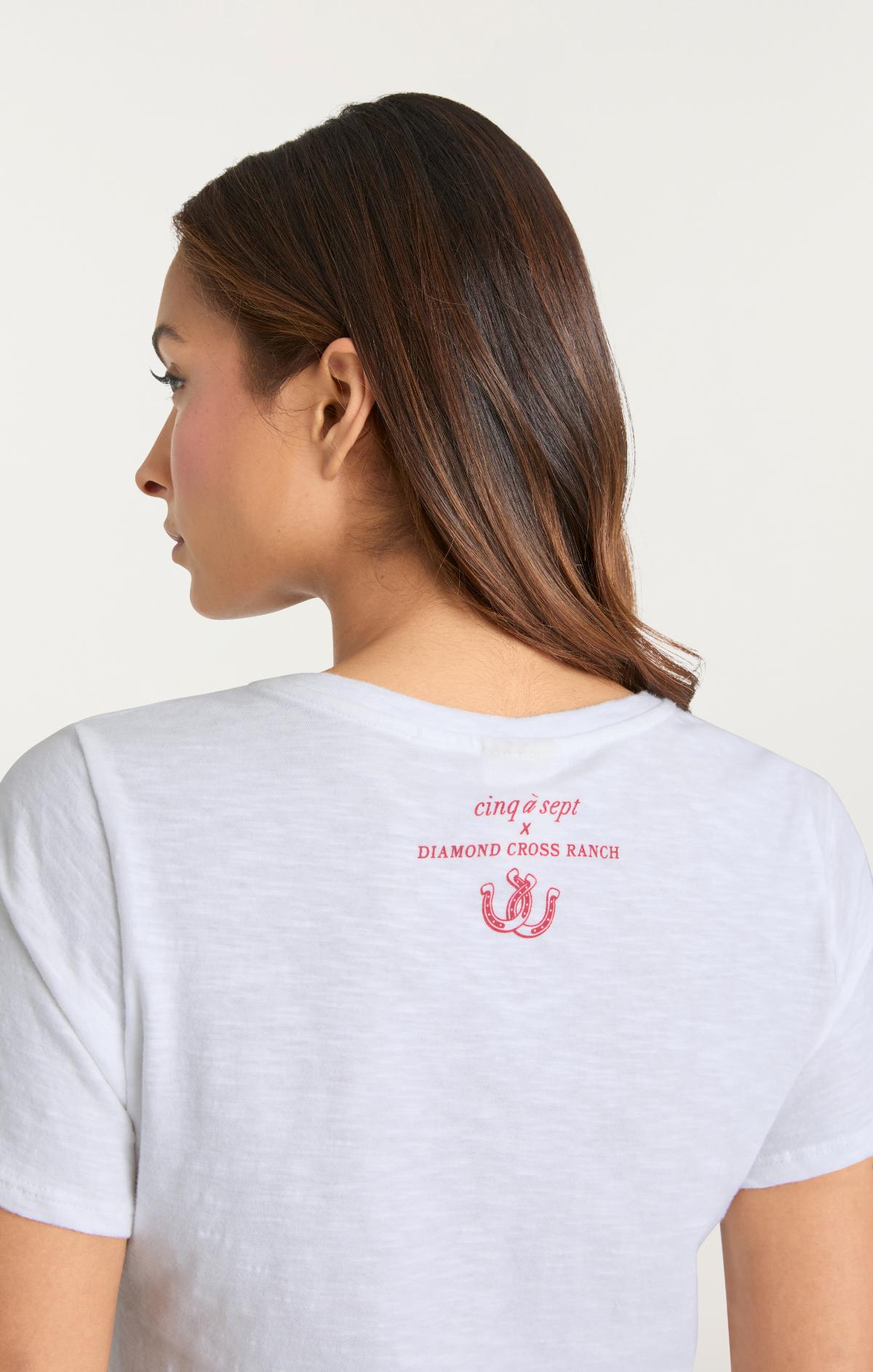 Jadore Cowboys Diamond Cross Ranch Shrunken Tee