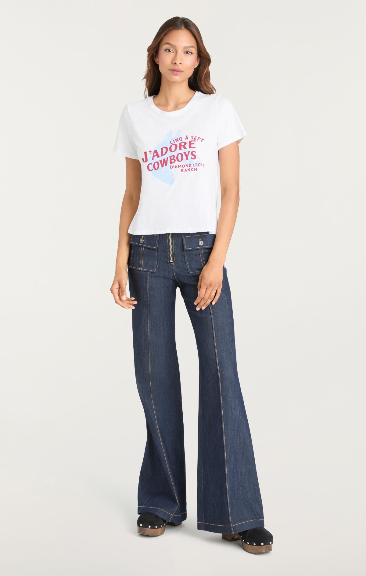 Jadore Cowboys Diamond Cross Ranch Shrunken Tee – Cinq à Sept