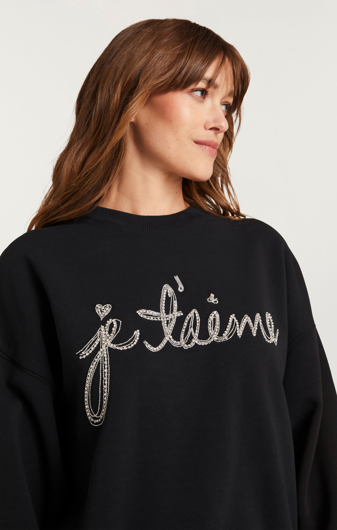 Cinq A Sept Women s Jetaime Chain Trim Pullover Sweater