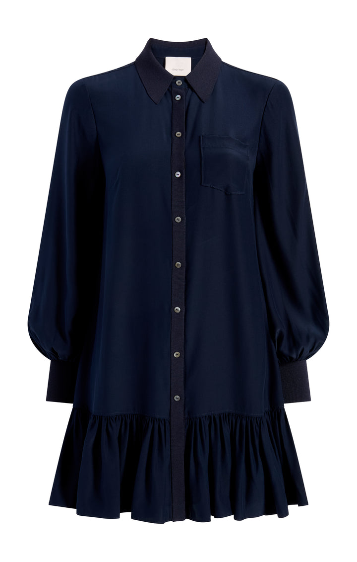 ワンピース LENINA SALOME frill lap dress_blue Cat and Penguin Women's Lolita OP Dress Sailor Collar Short